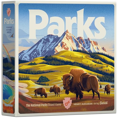 Keymaster Games Parks (2nd Edition) | Base Camp | Beautiful Strategy Game for Families, Adults, Kids or Solo | Explore Nat...