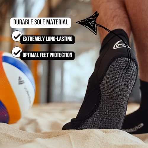 PLAVINS Professional Design Sports Sand Socks for Beach Volleyball, Sand Soccer & Beach Tennis