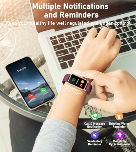 Smart Watch Health Fitness Tracker with 24/7 Heart Rate, Blood Oxygen Blood Pressure Sleep Monitor, 115 Sports Modes, Step...