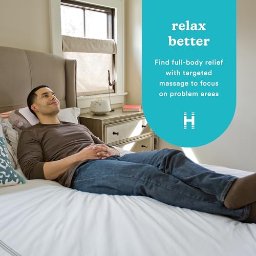 HoMedics 3D Full Body Shiatsu & Vibration Massage and Heat Pillow for Neck, Upper Back and Lumbar