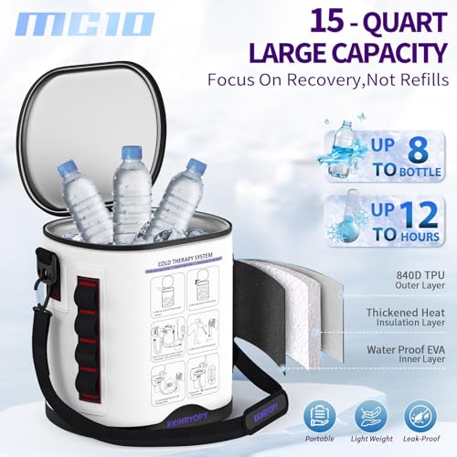 Cold Therapy Machine with Programmable Timer, Portable Ice Machine for Knee After Surgery, Knee Replacement Recovery Syste...