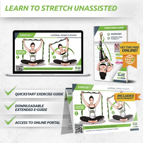 EverStretch Non-Elastic Stretching Strap with Loops - Move Freely with This Looped Stretch Strap Premium Stretch Band for ...