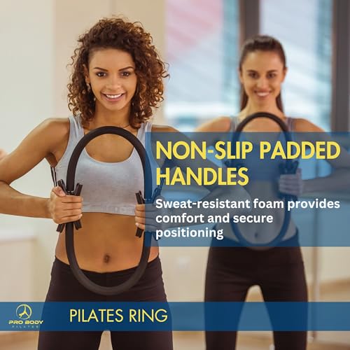 ProBody Pilates Fitness Circle – 14 Inch Pilates Ring for Focusing on Toning Inner Thighs, Arms, and Core