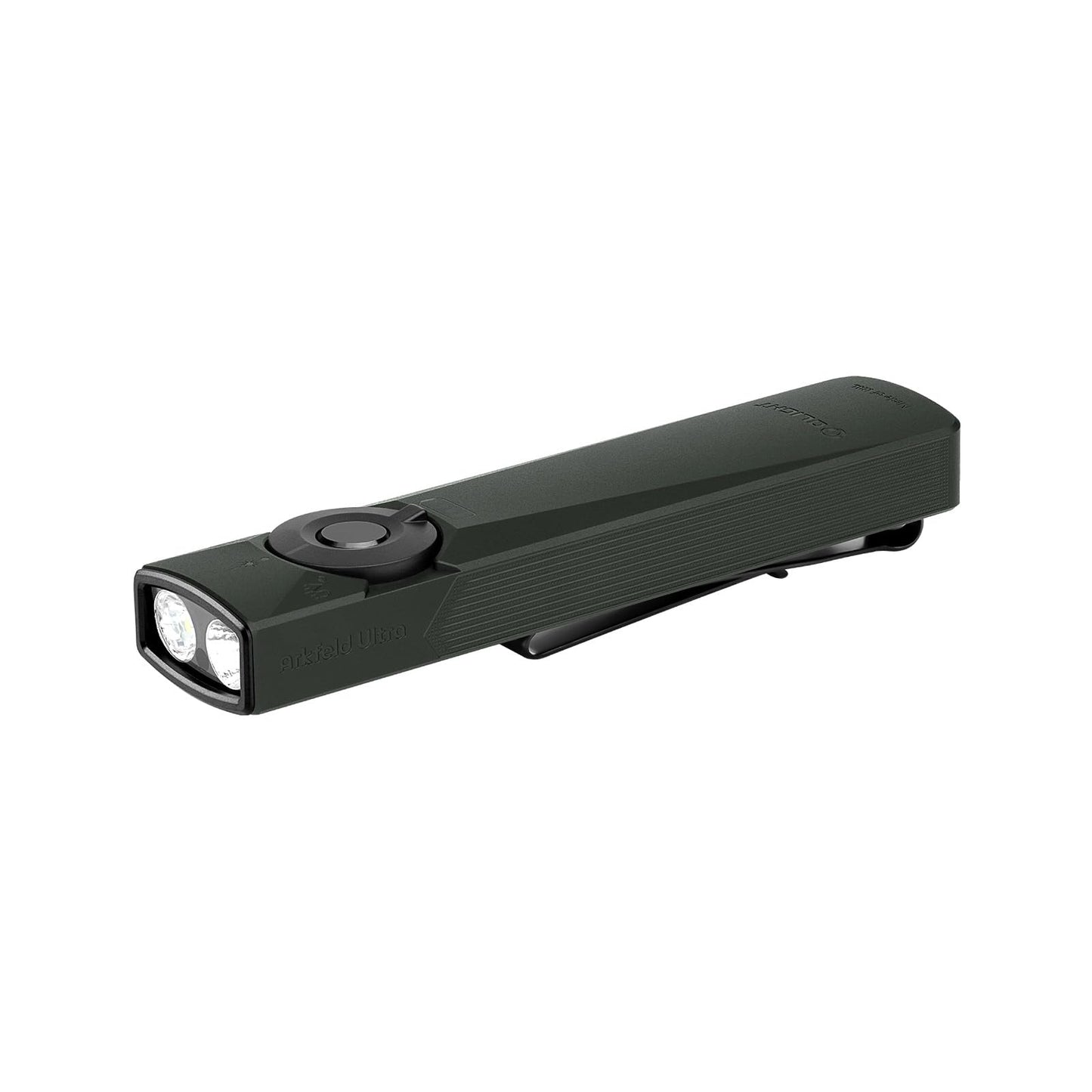 OLIGHT Arkfeld EDC Flashlight, 1400 Lumens, Rechargeable, Aluminum, Olive Gray, Model AKUT-QH-300000