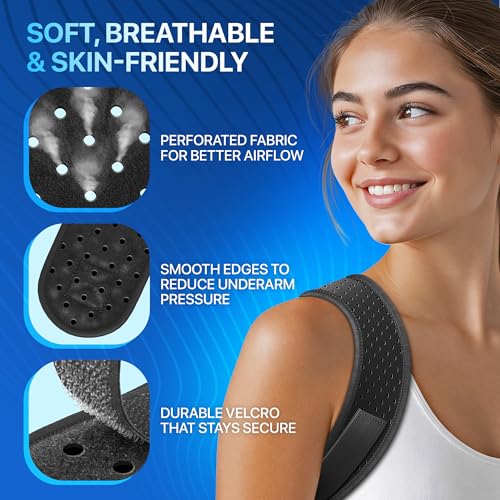 NEW 2026 Posture Corrector for Men & Women – Adjustable Figure-8 Back Brace for Rounded Shoulders & Upper Back Support – B...