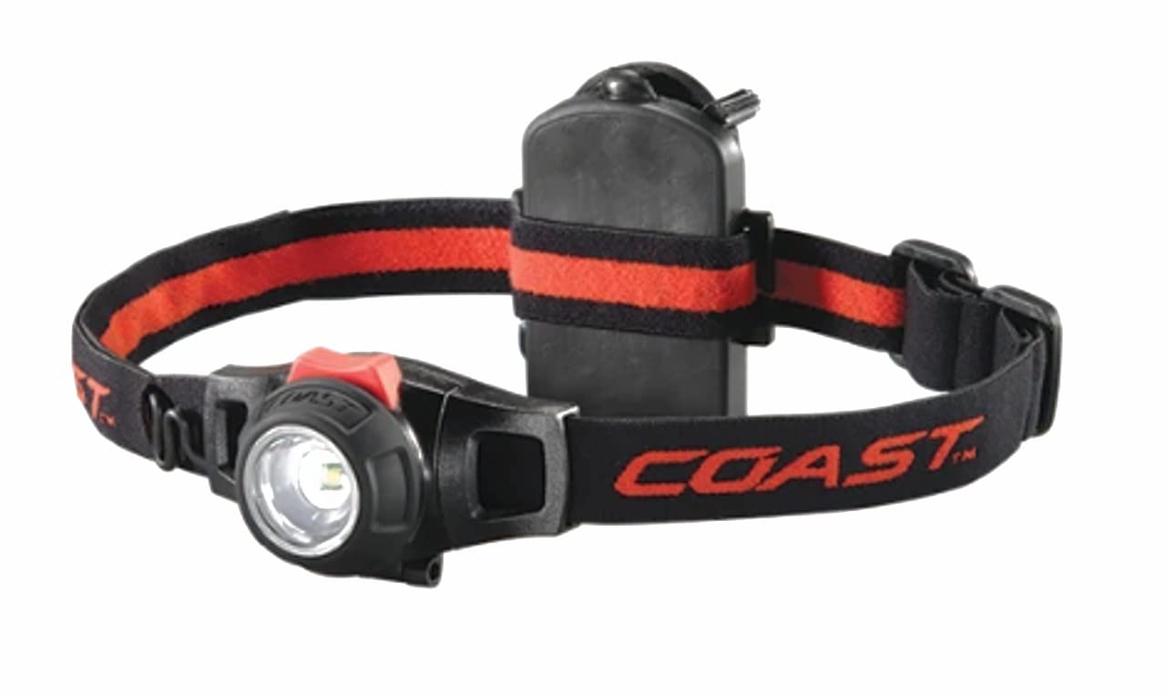 Coast Hl7 Led Headlamp, 330 Lumen, Focusing, Black, Model 19284, Plastic Material