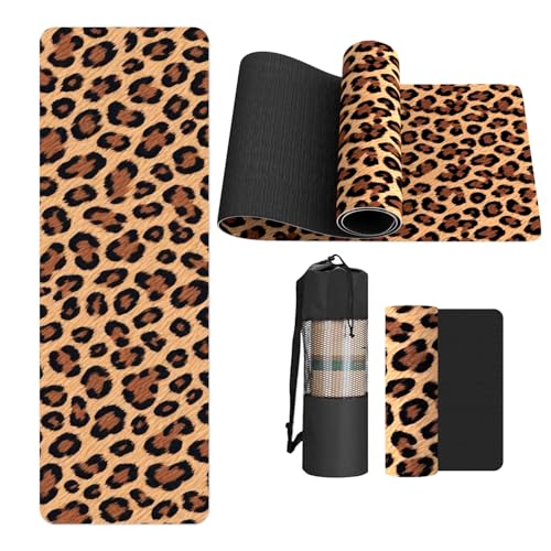 FOLAI Extra Thick Yoga Mat 6mm，pilates mat thick - Non-Slip Exercise Mat for HIIT, Pilates & Home Workouts & Workout with ...