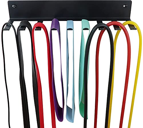 Multi-Purpose Storage Rack for Resistance Bands, Straps, Jump Ropes, Foam Rollers, Chains, Weight Belts, Tools - Heavy Dut...