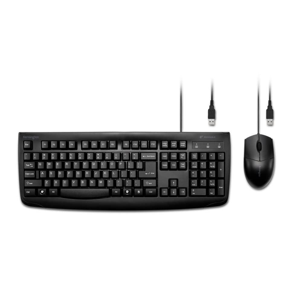 Kensington Pro Fit Washable Wired Desktop Set (K70316Us)