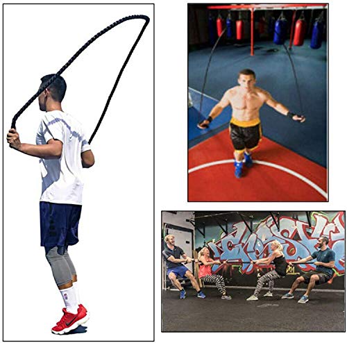 TONYKO Heavy Jump Rope Weighted Jump Rope for Men Women Total Body Workouts Power Training Improve Strength Building Muscle