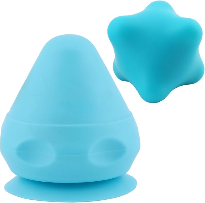 2pcs Neck Relaxer Shoulder Back Massager,Myofascial Massage Ball,Suction Cup Mountable Back Pain Relief Tool Therapying Ma...