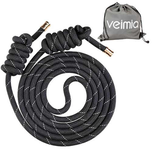 veimia Flow Rope for Fitness High Performance Double Woven Workout Rope Adjustable Flow Jump Rope for Men Women Training I...