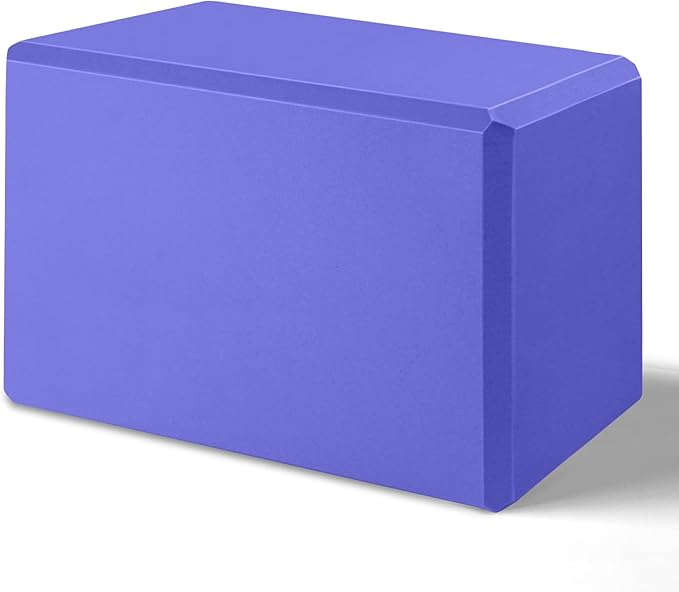 2025 Biguphate Yoga Blocks 9x 6x4 Inch，1 Pack EVA Foam Yoga Block Supportive Latex-Free, Non-Slip Exercise Blocks, Yoga Ac...