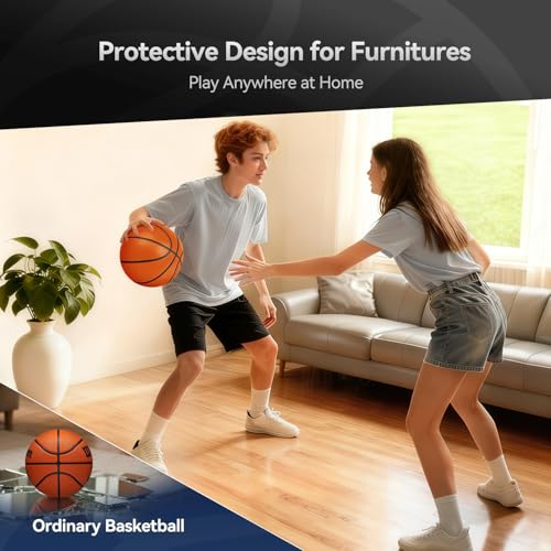 Rzkipdy Silent Basketball Size 5 (27.5") – Not Vacuum Shipped - 2025 Upgraded Airless Soft Foam Ball Soundless for Quiet D...