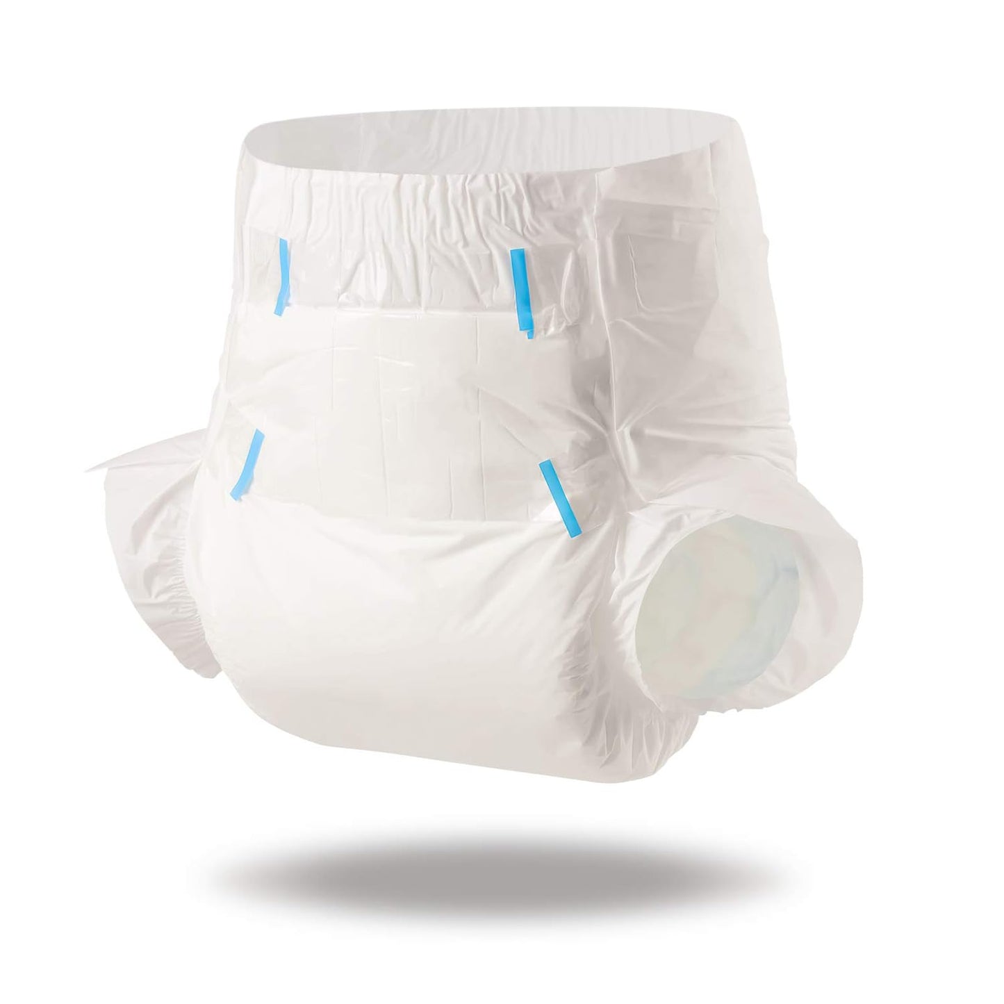CutiePlusU Disposable Adult Diaper Heavy Absorption Dry Surface Adult Diapers All Night- White 10 Pieces (Medium 28"-38")