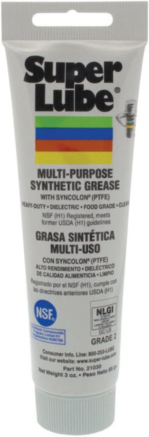 Super Lube-21030 Synthetic Multi-Purpose Grease, 3 Oz. (Pack of 2)