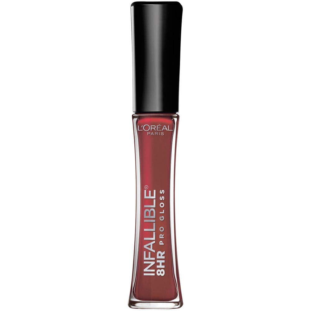 LOreal Paris Makeup Infallible 8 Hour Hydrating Lip Gloss, Cherry Flash, 0.21 Fl Oz