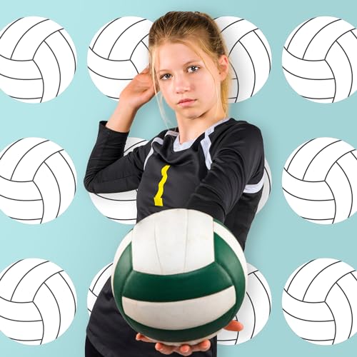 Big Dot of Happiness Volleyball Party Decorations - 20 Double-Sided Paper Cutouts, 5.5-Inch Premium Quality Sports-Themed ...