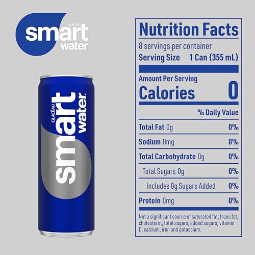 Smartwater Aluminum Can 12oz 8pk