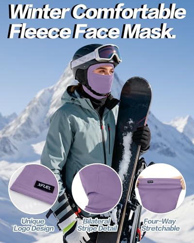 XFUEL Ski Mask Balaclava for Men Women Windproof Thermal Winter Full Face Mask Cold Weather Skiing Snowboarding Neck Gaiter