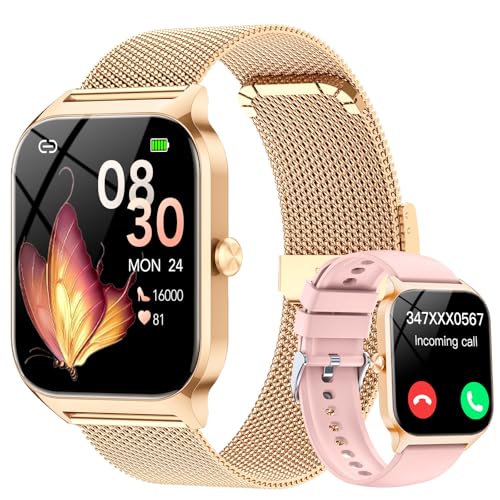 CASCHO Smart Watches for Women (Android/iOS), 1.85" HD Smart Watch with Calls/Messages/AI Voice Control, Sleep/Heart Rate,...