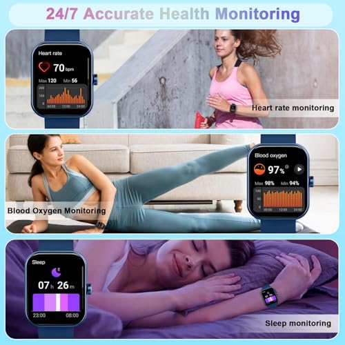 Smart Watch (Answer/Make Call), 1.96" HD Smartwatch for Women, 2025 Fitness Watch with 112+ Sport Mode/Pedometer/Calories/...