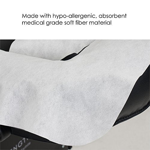 EarthLite Disposable Face Cradle Covers – Medical-Grade, Ultra Soft, Luxurious, Non-Sticking Massage Headrest Covers for M...
