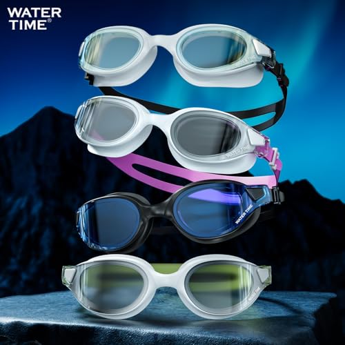 WATER TIME Swimming goggles adult for men pool goggles for women Professional Anti Fog No Leaking UV Protection