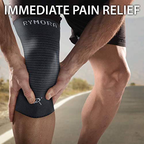 Rymora Knee Support Brace Compression Sleeves for Men and Women for Ligament Injury, Joint Pain Relief, Running, Arthriti...