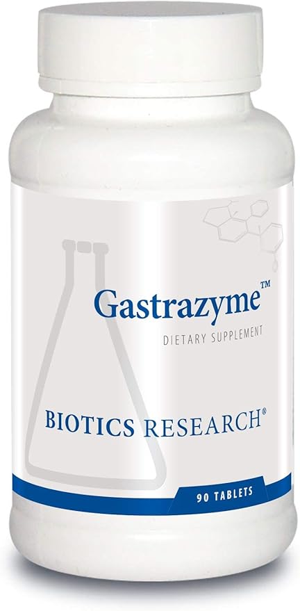 Biotics Research Gastrazyme™ Digestive Support - Supplies Vitamin U Complex, Chlorophyllins, Gamma Oryzanol (from Rice) Supplement Supports Gastrointestinal Health & Gut Lining - 90 Tablets