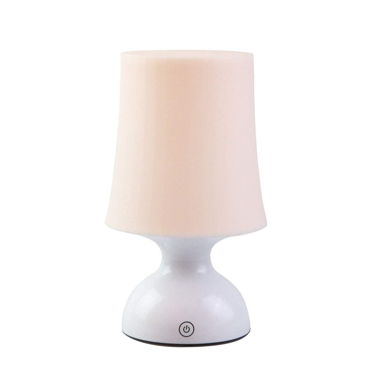 RiverLux LED Lamp, Battery Powered, Pink Table Decor, Model RL-NV002-WP, Peach Pink and White