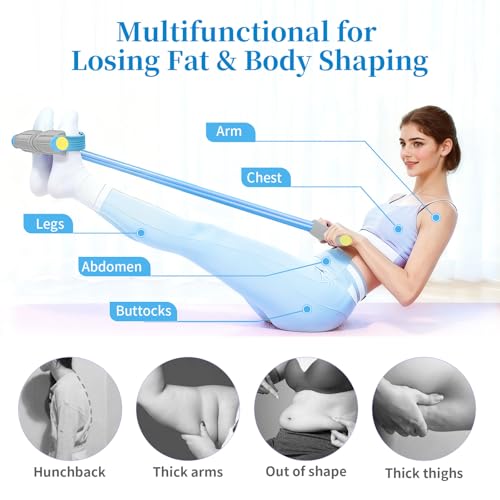 Pedal Resistance Bands with Handles, Durable 6-Tubes Multifunction Pedal Resistance Band, Natural Rubber Foot Pedal Resist...