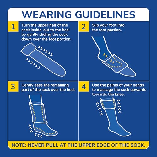 Dr. Scholl's Men's Graduated Compression Over the Calf Socks (3-Pack)
