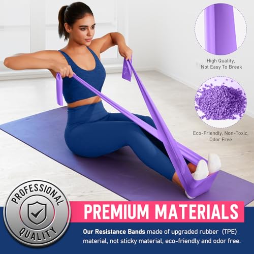 WALITO Resistance Bands for Working Out, Exercise Bands for Women and Men, Workout Bands for Physical Therapy, Stretch, Re...
