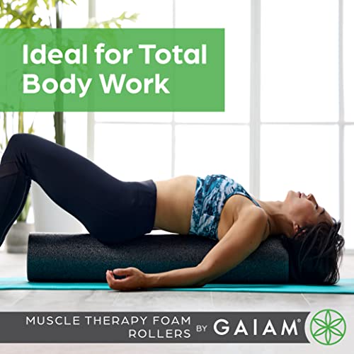 Gaiam Restore Foam Roller for Muscle Massage - Deep Tissue Muscle Massager for Sore Muscles & Stimulation - Total Body Pai...
