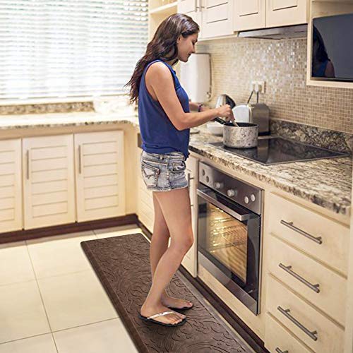 KMAT Kitchen Mat Cushioned Anti-Fatigue Waterproof Non-Slip Standing Mat Ergonomic Comfort Rug for Home,Office,Sink,Laundr...