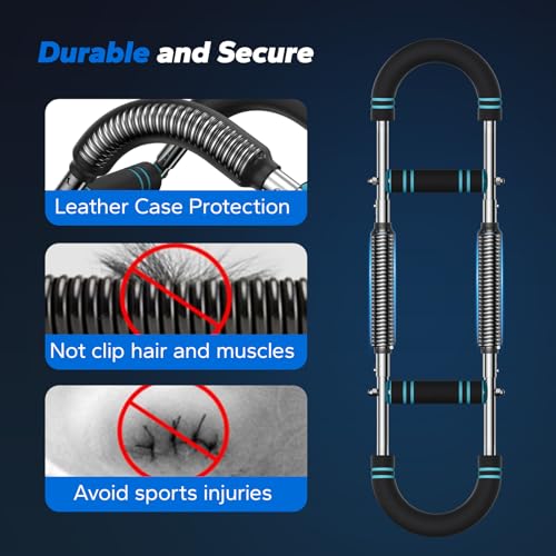Merach Twister Arm Trainer, Adjustable Power Twister Bar, Chest Workout Equipment for Men, Portable Upper Body Workout Mac...