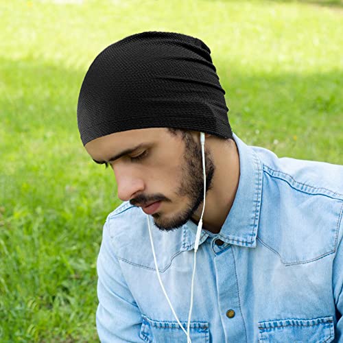 WTACTFUL 1Pack / 2 Pack Skull Caps for Men & Women - Breathable 3D Mesh Running Caps for Cycling, Gym