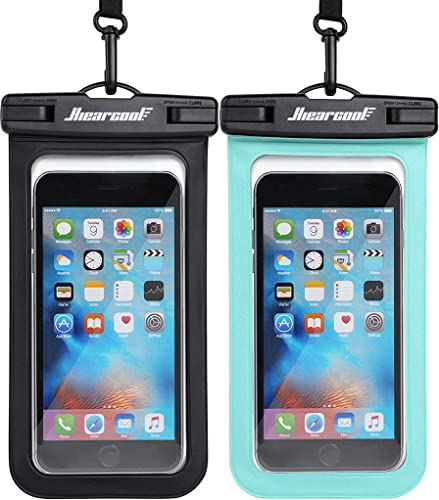 Hiearcool Waterproof Phone Pouch, IPX8 Waterproof Phone Case for iPhone 17/16/15/14 Pro Max, Cell Phone Dry Bag for Beach...
