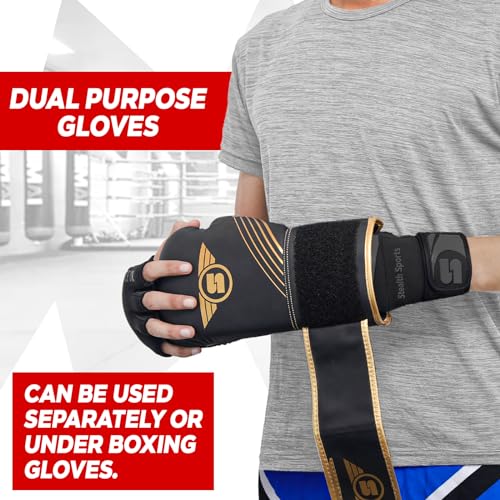 Stealth Sports Boxing Inner Gloves Neoprene Wrist Support Padded Gel Wraps Hand Protection Boxing Bag Hand Wraps for Punch...