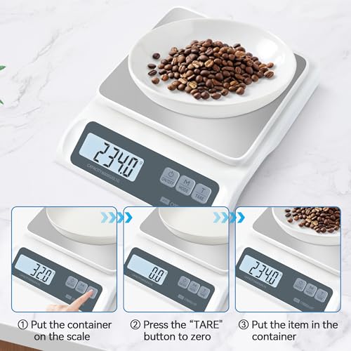 CYBERGIANT 13lb/0.1g Precision Digital Food Scale - Meal Prep Kitchen Baking & Espresso Coffee - Gram Scale with Stainless...