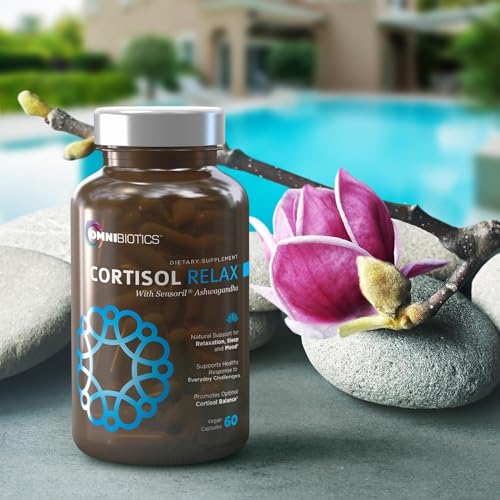 OmniBiotics Cortisol Supplement for Women and Men - High Cortisol Manager with Ashwagandha, L-Theanine, Magnolia Extract, ...