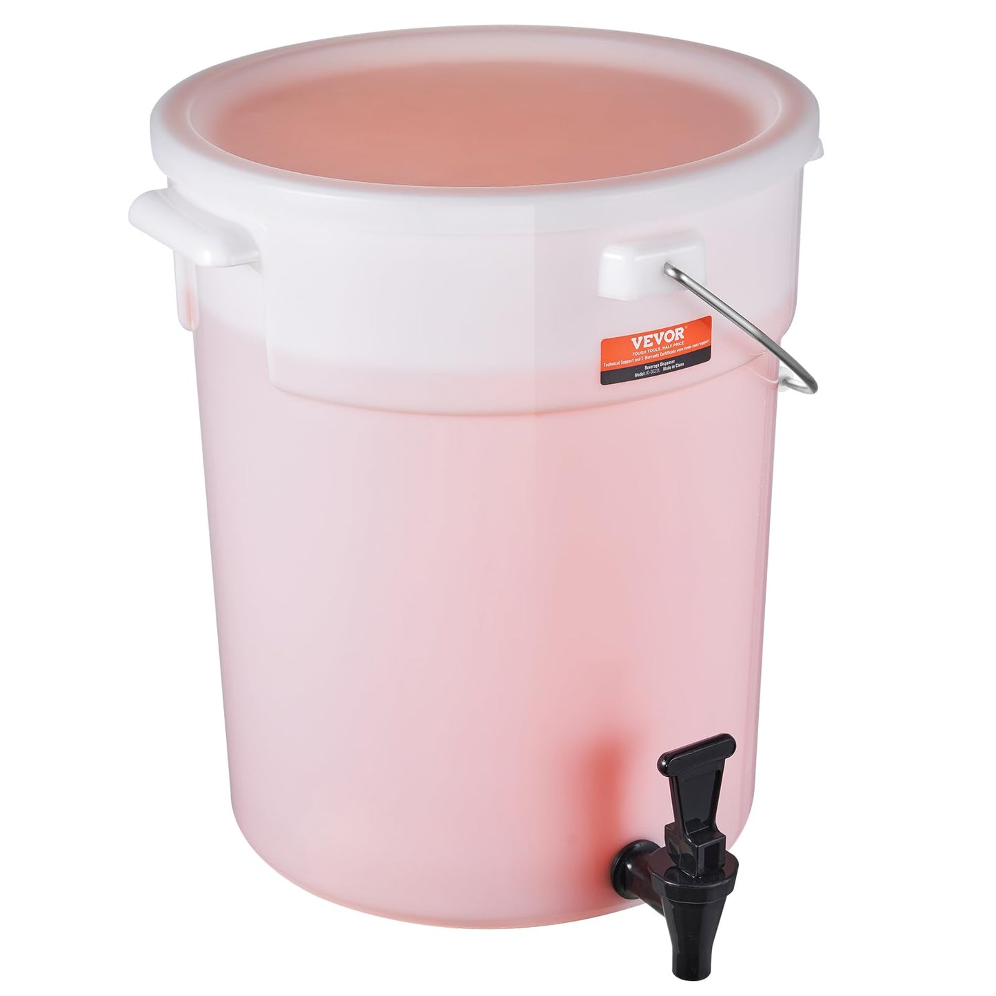 VEVOR Beverage Dispenser, 5 Gallon Drink Dispensers for Parties, Plastic Juice Dispenser with Spigot and Lid, Iced Tea Lemonade Juice Water Dispenser, for Restaurants, Hotels, Parties