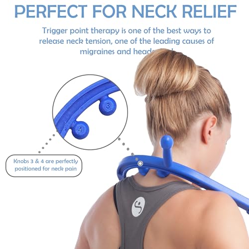 Body Back Buddy Classic USA Made Handheld Full Body Massage Cane Pressure & Trigger Point Massage Tool for Deep Tissue Pai...