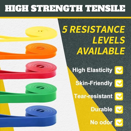 Resistance Bands,Exercise Bands,Resistance Bands for Working Out,Pull Up Bands, Workout Equipment,Workout Bands for Men Women,Stretch Bands for Home Exercise,Physical Therapy