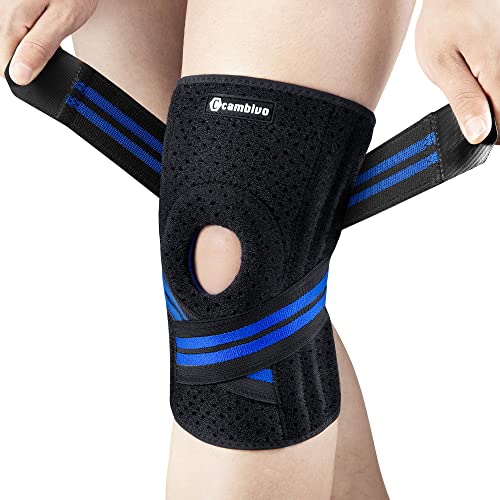 CAMBIVO Knee Brace for Women & Men, Knee Brace with Side Stabilizers for Knee Pain Relief, Adjustable Compression Knee Sup...