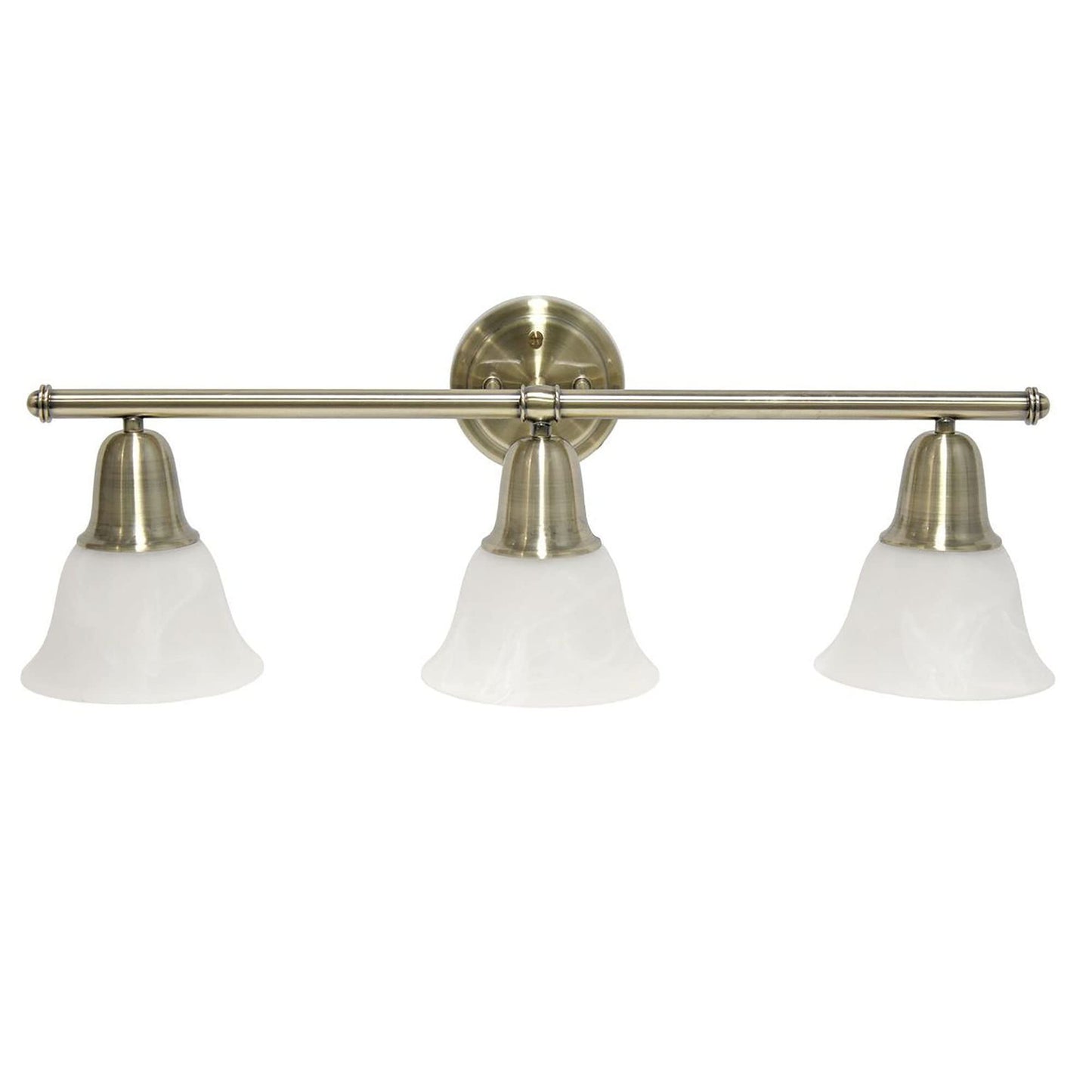 Lalia Home Vanity Light Fixture, 3-Light, Antique Brass, Iron, 26.5inL x 7.75inW x 9.7inH, Model 1270-LHV-
