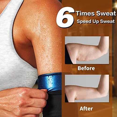 huiming Women's Arm Trimmers Compression Sleeve Sweat Bands Slimmers for Workout Sport