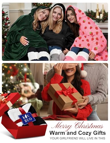 KFUBUO Heated Electric Wearable Blanket Throw Battery Operated Portable USB Cordless Outdoor Hoodie Sweatshirt