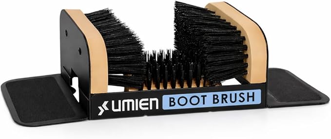 Umien™ Boot Scraper Outdoor Shoe Brush with Flaps - Cleaning Heavy-Duty Shoe Cleaner and Boot Scrubber for Mud, Dirt, and ...